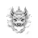 Foo Dog tattoo design idea