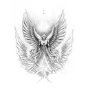 seraphim angel tattoo design idea