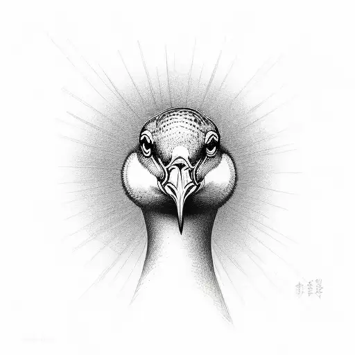 the world is geese tattoo design idea