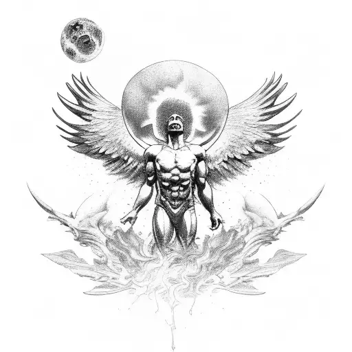 icarus tattoo design idea