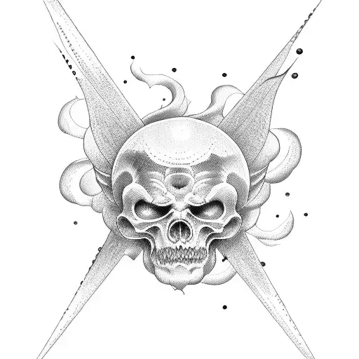 heaven and hell  tattoo design idea