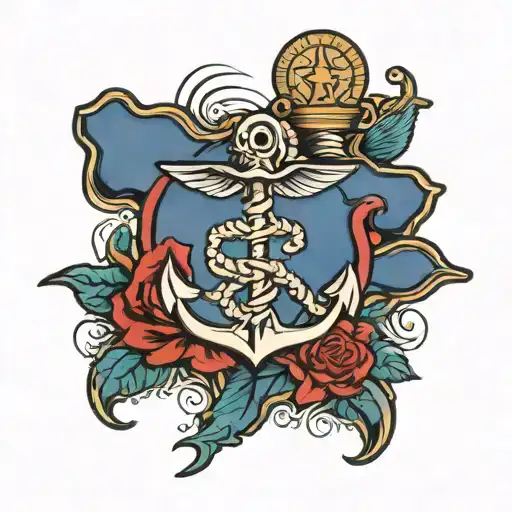 navy corpsman  tattoo design idea
