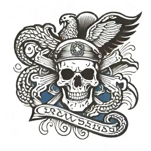 navy corpsman tattoo design idea