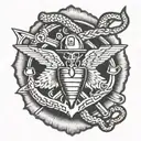 navy corpsman tattoo design idea