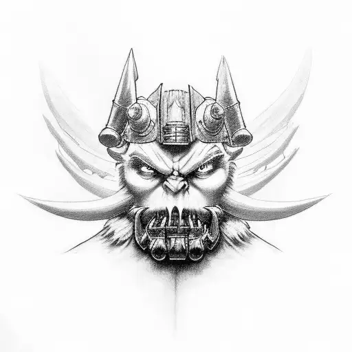 warcraft the alliance tattoo design idea