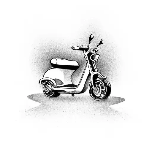 freestyle scooter tattoo design idea