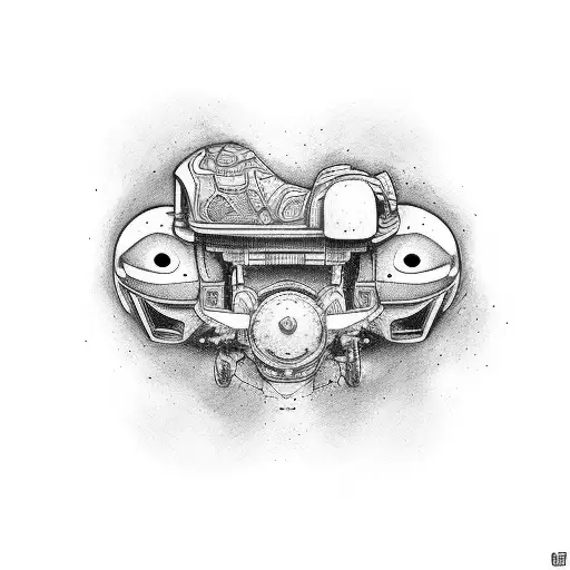 freestyle scooter tattoo design idea