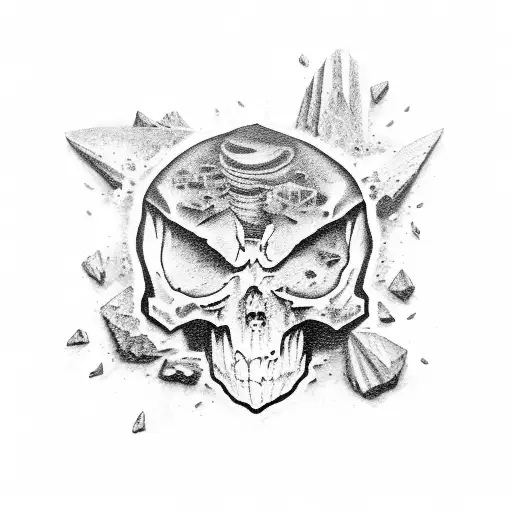 Halloween, Call of Duty, Geology, Oilfield, Rocks and Crystals tattoo design idea