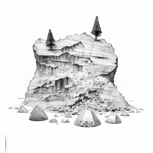 Halloween, Geology, Oilfield, Rocks and Crystals tattoo design idea