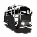 transit bus tattoo design idea