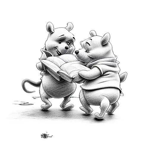 winnie the pooh tattoo design idea