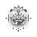 crown containing text "today's a new day, throw your broken crown away" with semicolon for apostrophe  tattoo design idea