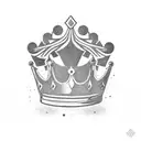crown containing text "today's a new day, throw your broken crown away" with semicolon for apostrophe  tattoo design idea