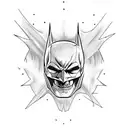 skull batman tattoo design idea