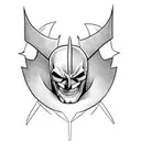 skull batman tattoo design idea