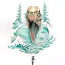 Plesiosaurus  tattoo design idea