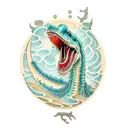 Plesiosaurus  tattoo design idea