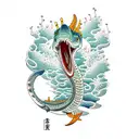 Plesiosaurus  tattoo design idea