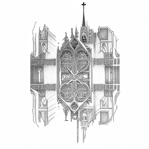 Notre Dame  touchdown Jesus  tattoo design idea