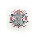 marked by the Uni  tattoo design idea