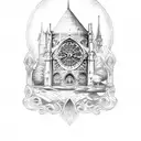 Notre Dame  tattoo design idea