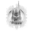 Notre Dame  tattoo design idea