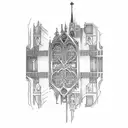 Notre Dame  touchdown Jesus  tattoo design idea