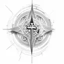 Notre Dame  touchdown Jesus  tattoo design idea