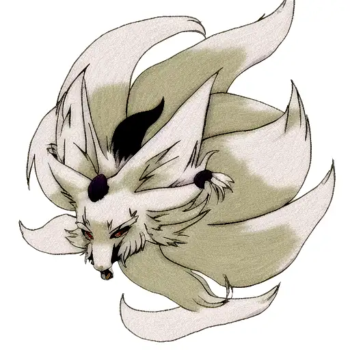 Ninetail fow tattoo design idea