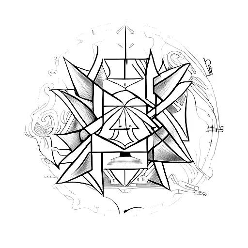 Symbolic representation of the concept of existence tattoo design idea
