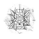 Symbolic representation of the concept of existence tattoo design idea