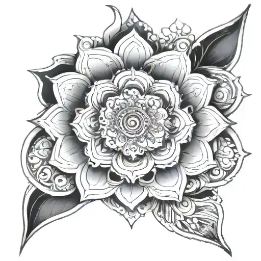 QOS mandala design incorporating BBC tattoo design idea