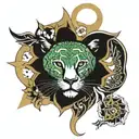 QOS Mandela patterns tattoo design idea