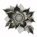 QOS Mandela patterns tattoo design idea