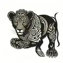 QOS Mandela patterns tattoo design idea