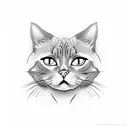 cat inside the box  tattoo design idea
