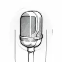 microphone  tattoo design idea