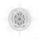 dharma circle tattoo design idea