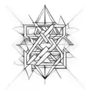 penrose triangle tattoo design idea