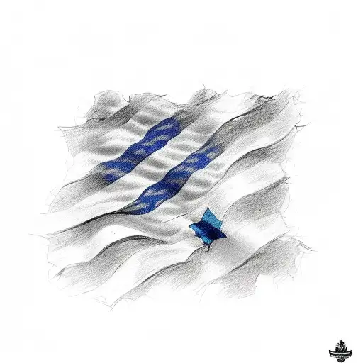 Tattoo of flags Uruguay and Israel tattoo design idea