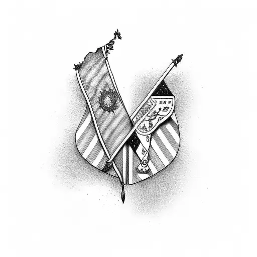 Uruguay and Israel tattoo design idea