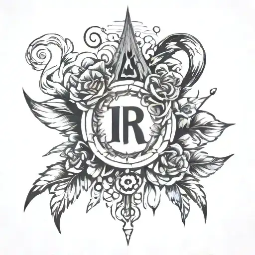 blood type and Rh factor tattoo design idea