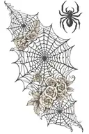 Spider Web sleeve tattoo design idea