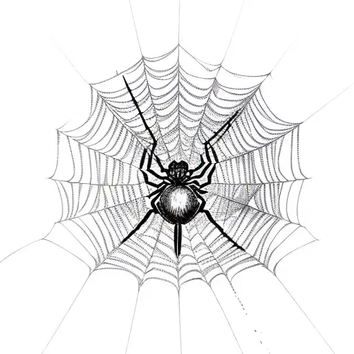 Spider Web tattoo design idea
