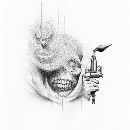 tony montana arm tattoo design idea