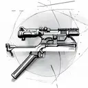 7.62 mm rounds linked together tattoo design idea