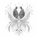 Peacock tattoo design idea