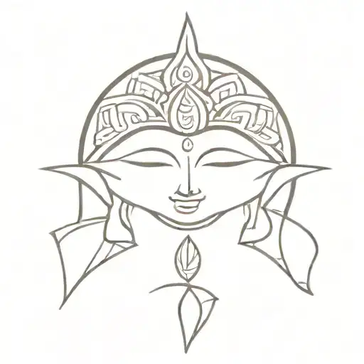 buddha eye tattoo design idea