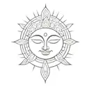 buddha eye tattoo design idea