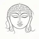 buddha eye tattoo design idea